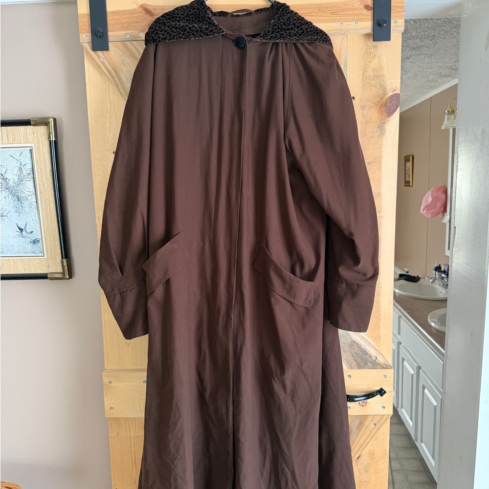 Saks Fifth Avenue Brown and Black Coat